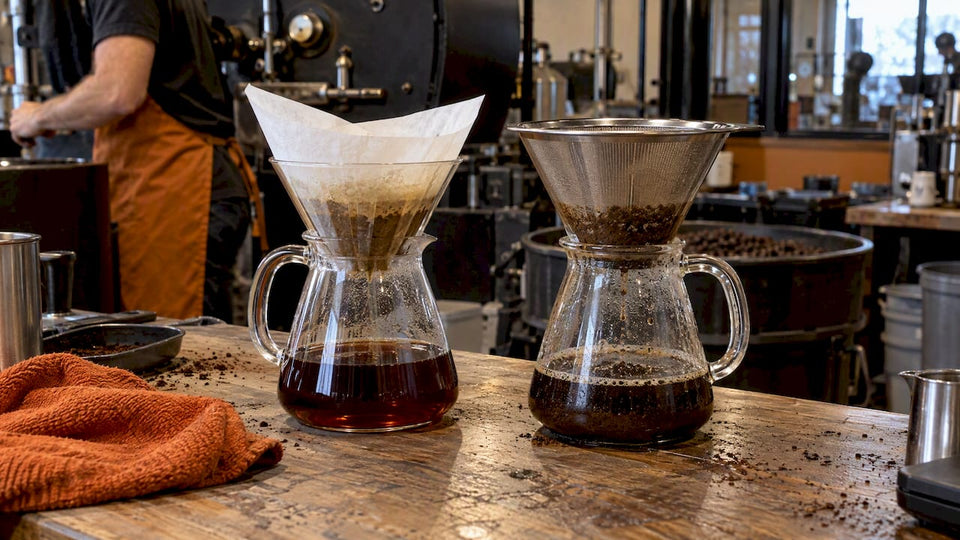 Paper and metal coffee filters compared