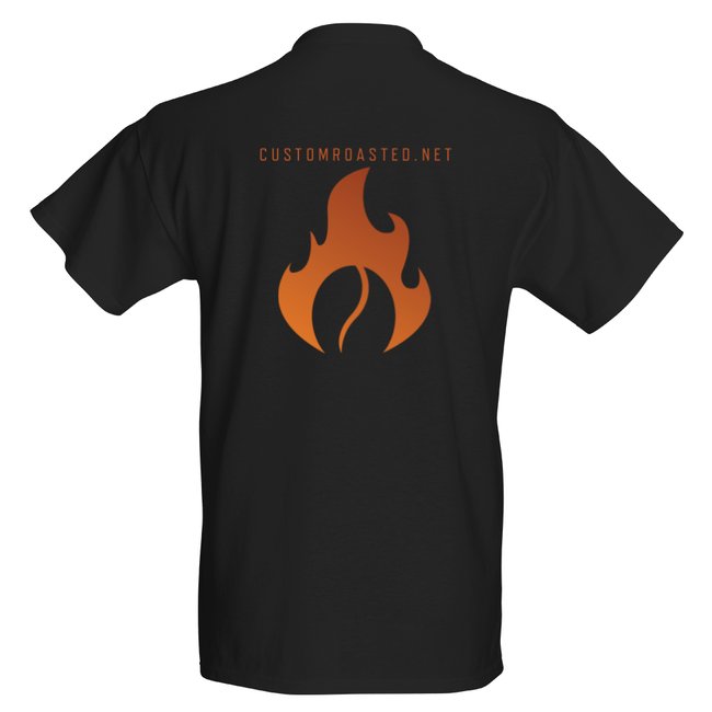 Flaming Bean Roastery TShirt Black Front